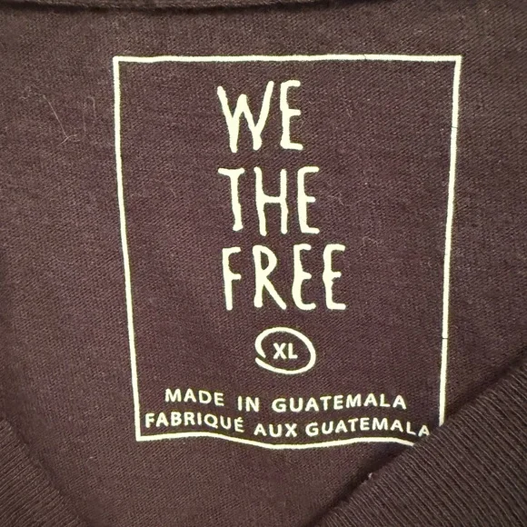 NWT We The Free The Perfect Tee Cropped Raw Hem Black Extra Large - Picture 5 of 11